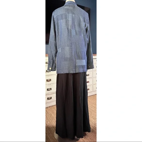 Johnny Was Thora Trapunto Embroidered Denim Jacket S - Picture 13 of 14